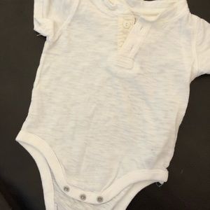 GAP One Pieces - Baby Gap cotton Henley-style onesie - 3-6 mos GAP One Pieces - Baby Gap cotton Henley-style onesie - 3-6 mos